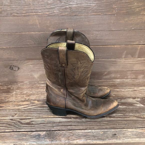 Durango Shoes - DURANGO Classic Leather Cowboy Boots, Size 9 1/2